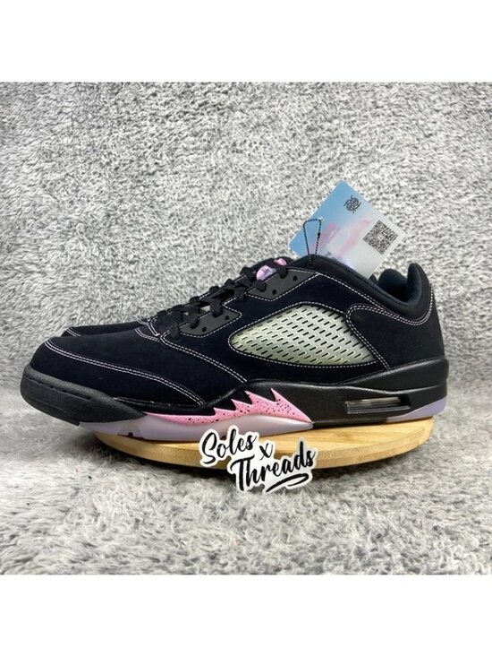 Air Jordan 5 Retro Low \'Dongdan\' Size 16 Men Black Lilac Ice Pink DX4355-015 main image 8